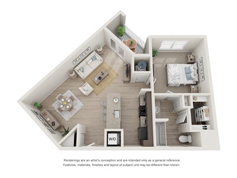 A3 one bedroom one bathroom